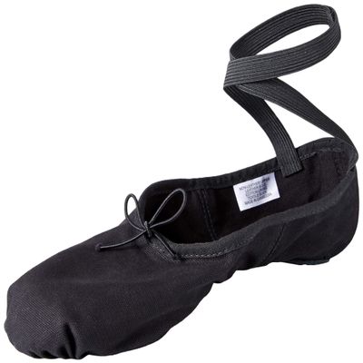 Bloch mens Bloch Men's Pump Split Sole Canvas Ballet Slipper/Shoe Dance Shoe, Black, 6.5 Narrow US