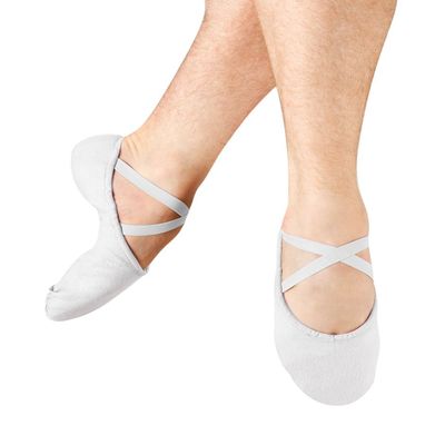 Bloch Dance Men's Pump Split Sole Canvas Ballet Slipper/Shoe Dance, Black 4 B US