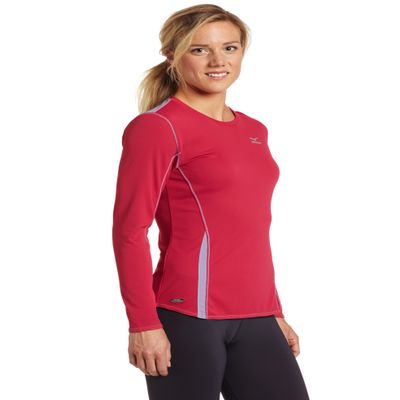 Mizuno Women's Renegade Long Sleeve, Sangria-Lavender, Medium