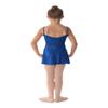 Mirella Girl's Georgette Mock Wrap Dance Skirt Royal Large view 2