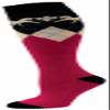 Equine Couture Hadley Socks Hot Pink/Navy, Standard Size view 1