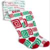 Jefferies Socks Girls 2-6X Happy Holidays Tights, Red/Green, 4-6 Years view 1