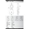 Rock Exotica Omni-Block 1.5" Single Swivel Pulley  High-Strength Swivel Pulley with Sideplate Access for Rigging  Made in The USA view 2