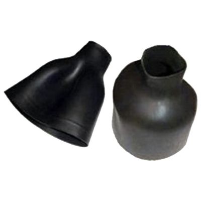 Bare Latex Wristseal - Long Bottleneck Pair, Color: Black, Size: XL (088941BLK-50XL)
