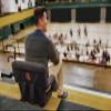 NCAA Cornell Big Red Ventura Portable Reclining Seat, Black view 2