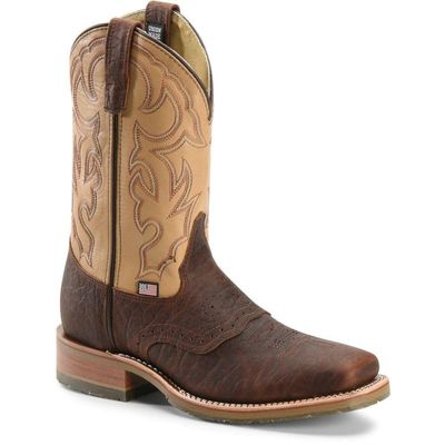 DOUBLE-H Men's DH5305 Graham Steel Toe, Tan - 9 EE