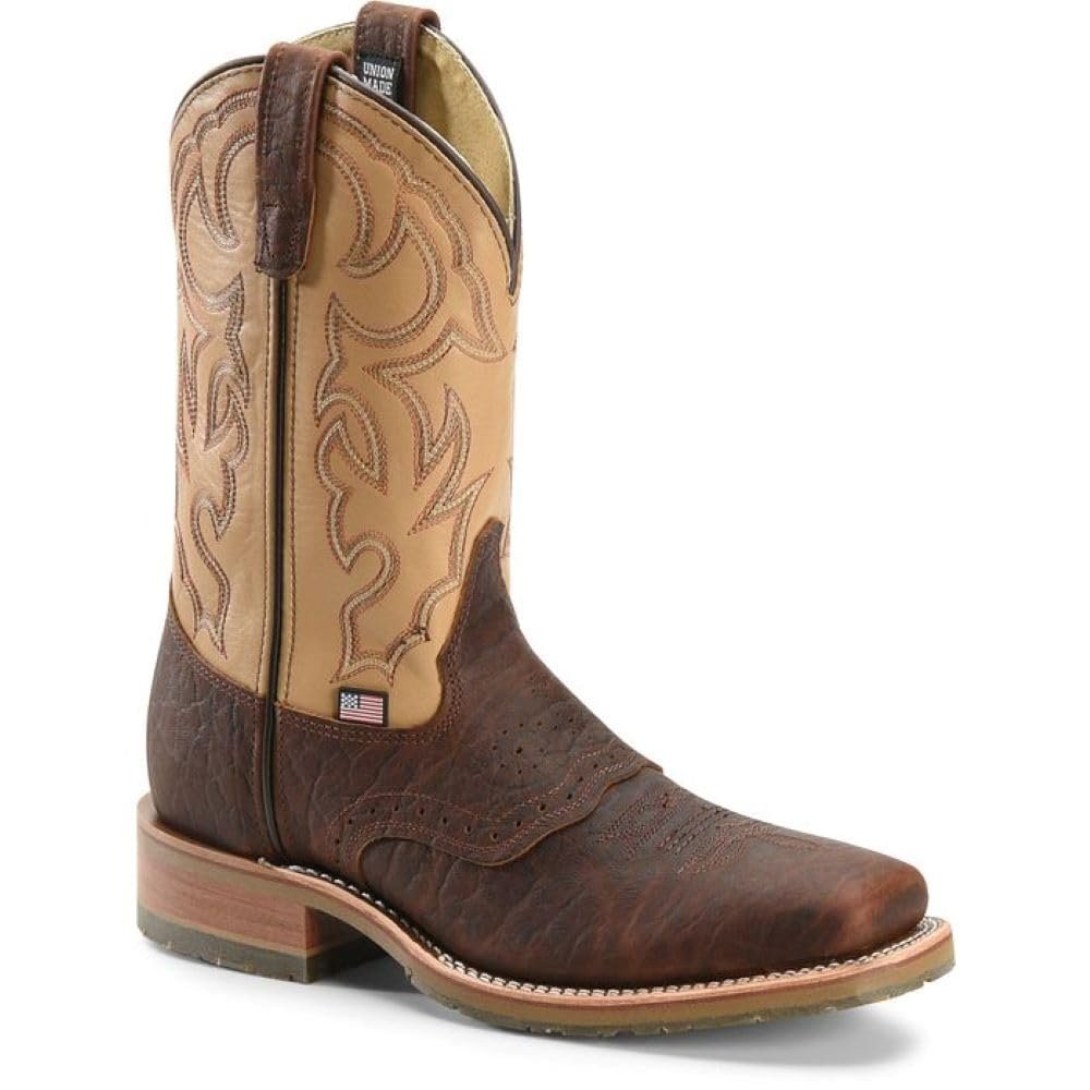 DOUBLE-H Men's DH5305 Graham Steel Toe, Tan - 9 EE