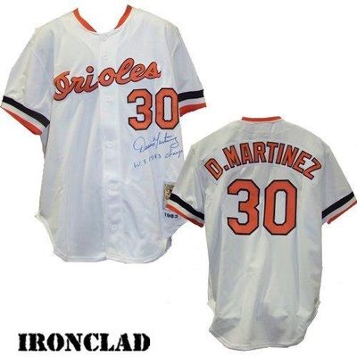 Dennis Martinez Autographed Jersey - 83 MN O's w 83 WS Champs - Autographed MLB Jerseys