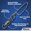 AFW Solid Brass Ball Bearing Snap Swivels with Double Welded Rings, Size #2, 44 lb / 20 kg Test, Gunmetal Black, 50 pc view 4