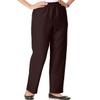 Alfred Dunner Women's Petite Polyester Pull-On Pants - Short Length, Brown, 12 Petite Short view 1