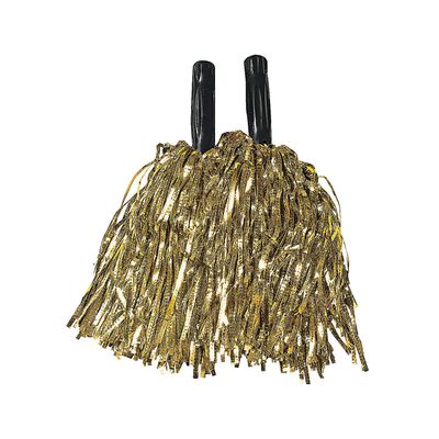 Fun Express - Metallic Gold Pom Poms (12pc) - Toys - Active Play - Pom - Poms - 12 Pieces