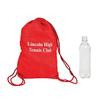 Fun Express Personalized Red Drawstring Bags - Apparel Accessories - 12 Pieces view 1