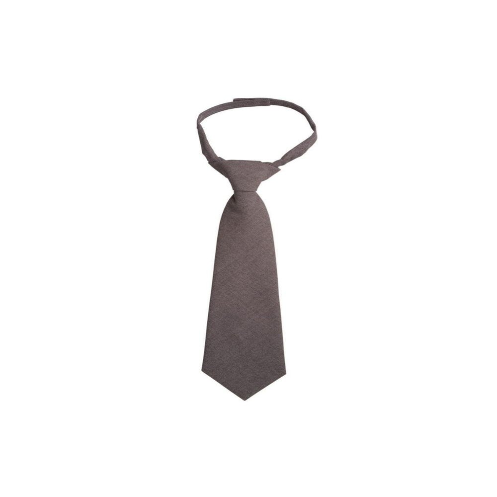 French Toast Adjustable Solid Color Tie Boys Heather Grey 8-12 One Size
