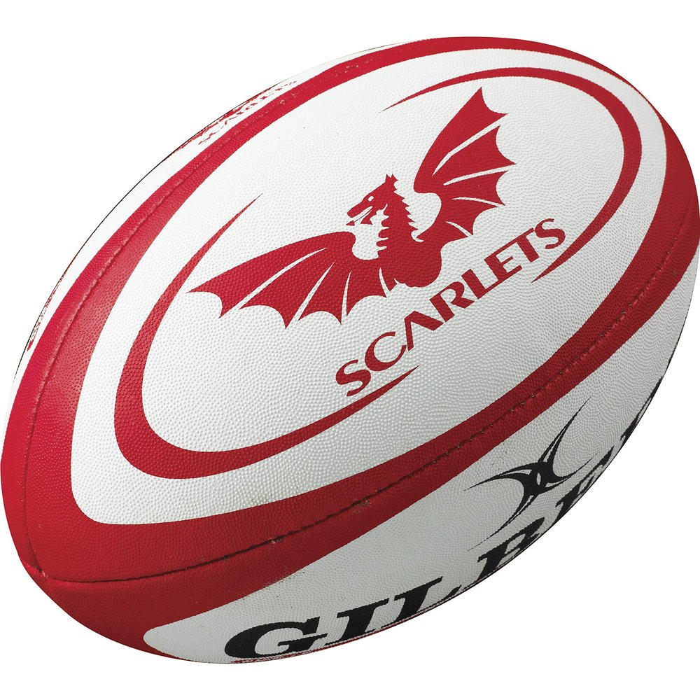 Gilbert Scarlets Official Replica Ball Size 5