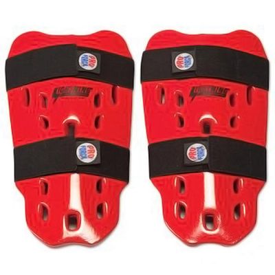 PROFORCE Lightning Shin Guards - Red - Medium