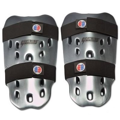 PROFORCE Lightning Shin Guards - Silver - Large