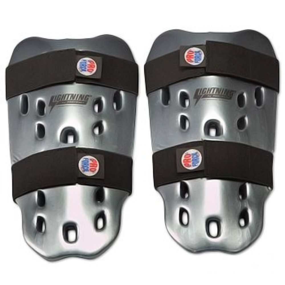 PROFORCE Lightning Shin Guards - Silver - Large