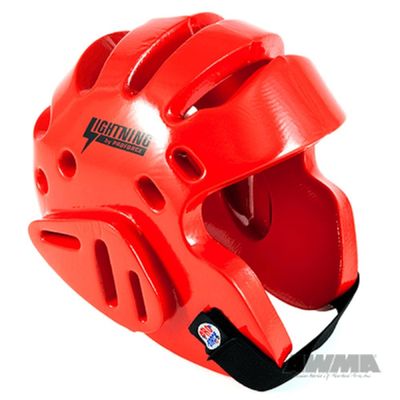 ProForce Lightning Sparring Headgear - Red - Small