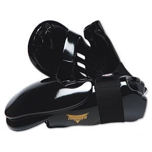 PROFORCE Thunder Double Layered Punches Karate Sparring Gloves - Black - Large