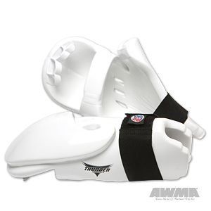PROFORCE Thunder Double Layered Punches Karate Sparring Gloves - White - Small