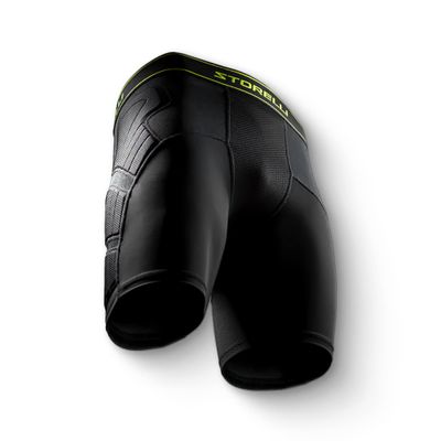 Storelli Unisex BodyShield Impact Sliders, High-Impact Protection, Sweat-Wicking, UV-Resistant Athletic Undershorts for Soccer & Heavy-Duty Sports, Black, Medium