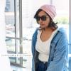 CHARM Organic Cotton Beanie for Women - Cotton Knit Beanie for Men Made in Japan Anti Static Winter Summer Chemo Hat Red L view 2