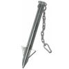 AGORA 21" Permanent Ground Anchor Peg with Chain & Hardware for Soccer Goals view 1