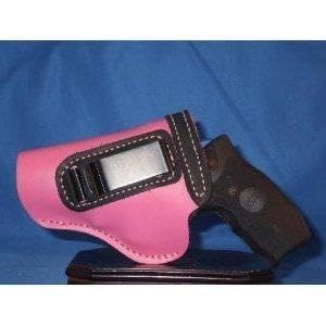 Smith and Wesson Body Guard 38 Left Hand Pro Carry Pink With Black Trim Gun Holster
