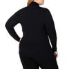 Cuddle Duds Women's Softwear with Stretch Long Sleeve Turtle Neck Top, Black, X-Large view 2