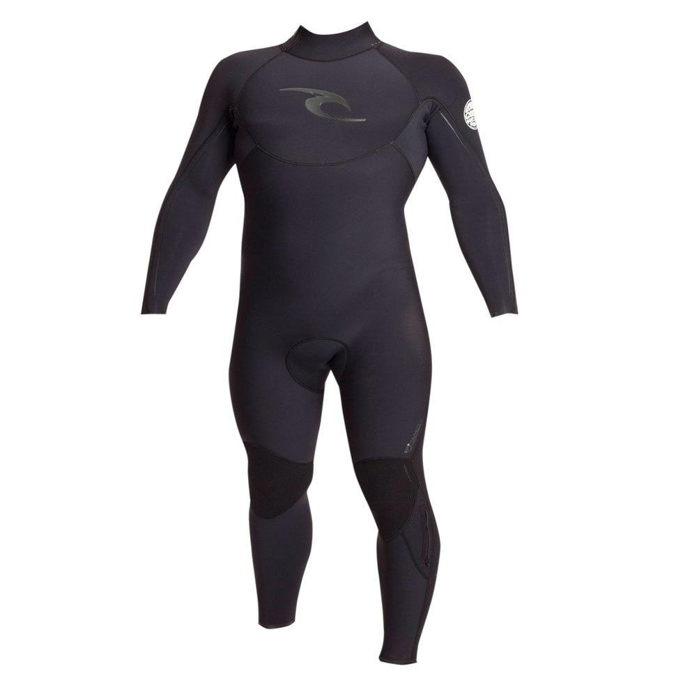 RIP CURL Men's E-Bomb Back Zip 3/2 Wetsuit (Black, Medium)