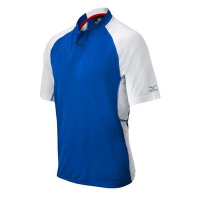 Mizuno Youth Pro 2-Button Jersey, Royal/White, Small