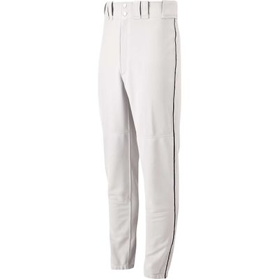 Mizuno Youth Premier Piped Baseball Pant , White/Black, Youth S