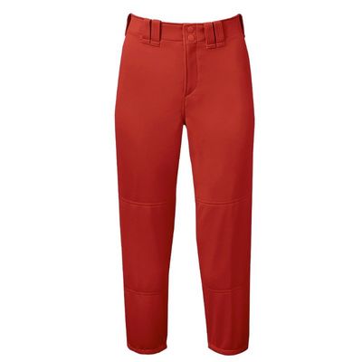 Mizuno Belted Low Rise Fastpitch Pant - Red - L