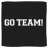 Party Favor Rally Towel, School Spirit Black Velvet view 1