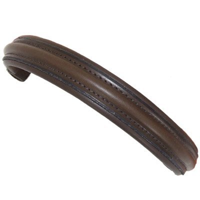 Raised (thick, padded) Quality English Leather Browband For Bridle 3/4" In Width, Size: Extra Full, Colour: Black