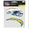 WinCraft San Diego Chargers Set of 2 Die Cut Decals view 1