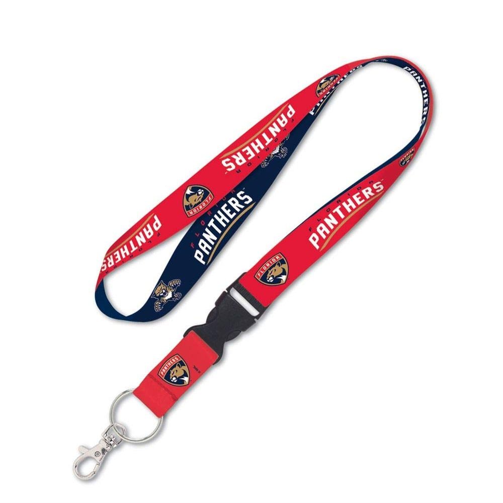 NHL Florida Panthers Lanyard with Detachable Buckle, 3/4"