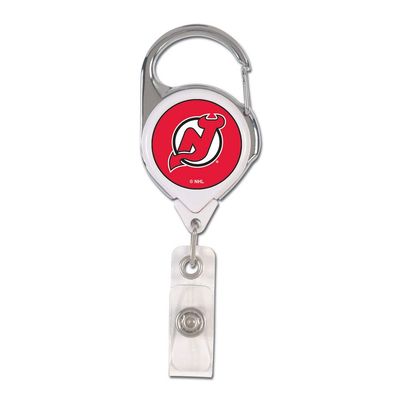 NHL New Jersey Devils Retractable 2S Prem Badge Holders, Black