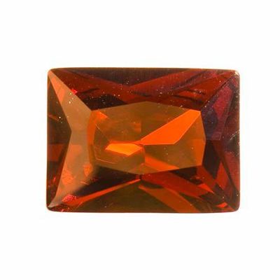WireJewelry 20x15mm Rectangle Garnet Cz - Pack of 1