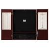 Viper Metropolitan Solid Wood Sisal/Bristle Steel Tip Dartboard Cabinet: Cabinet Only (No Dartboard), Mahogany Finish view 1