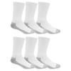 Fruit Of The Loom Heavy Duty Reinforced Men's Crew Socks, White, Pack of 6 view 1