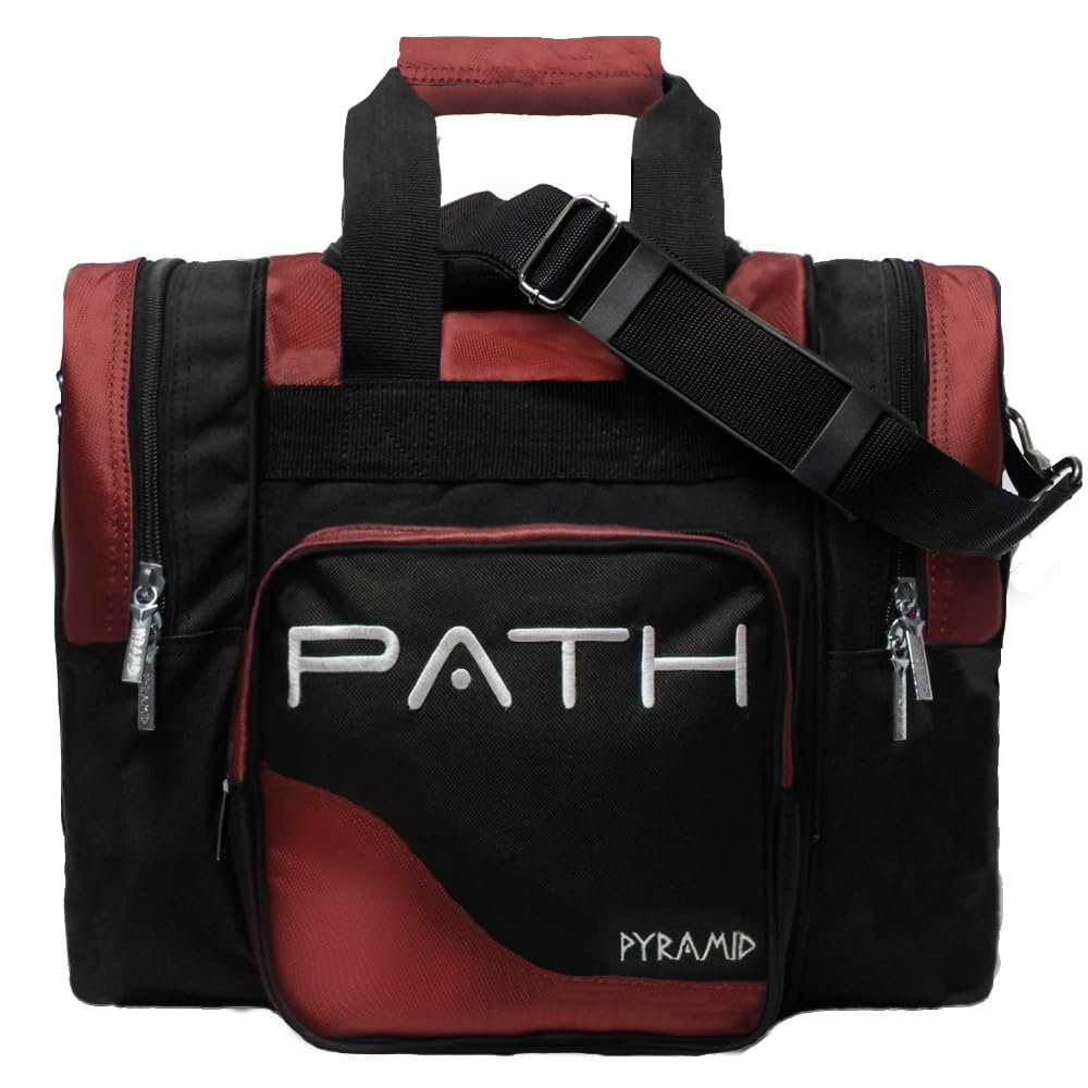 Pyramid Path Pro Deluxe Single Tote - Black/Burgundy