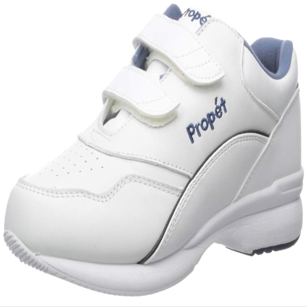 Propet Womens Tour Walker Strap Walking Walking Sneakers Shoes - White - Size 10.5 4E_W