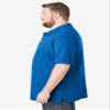 KingSize Men's Big & Tall Shrink-Less Classic Cotton Polo Shirt - L, Royal Blue view 3