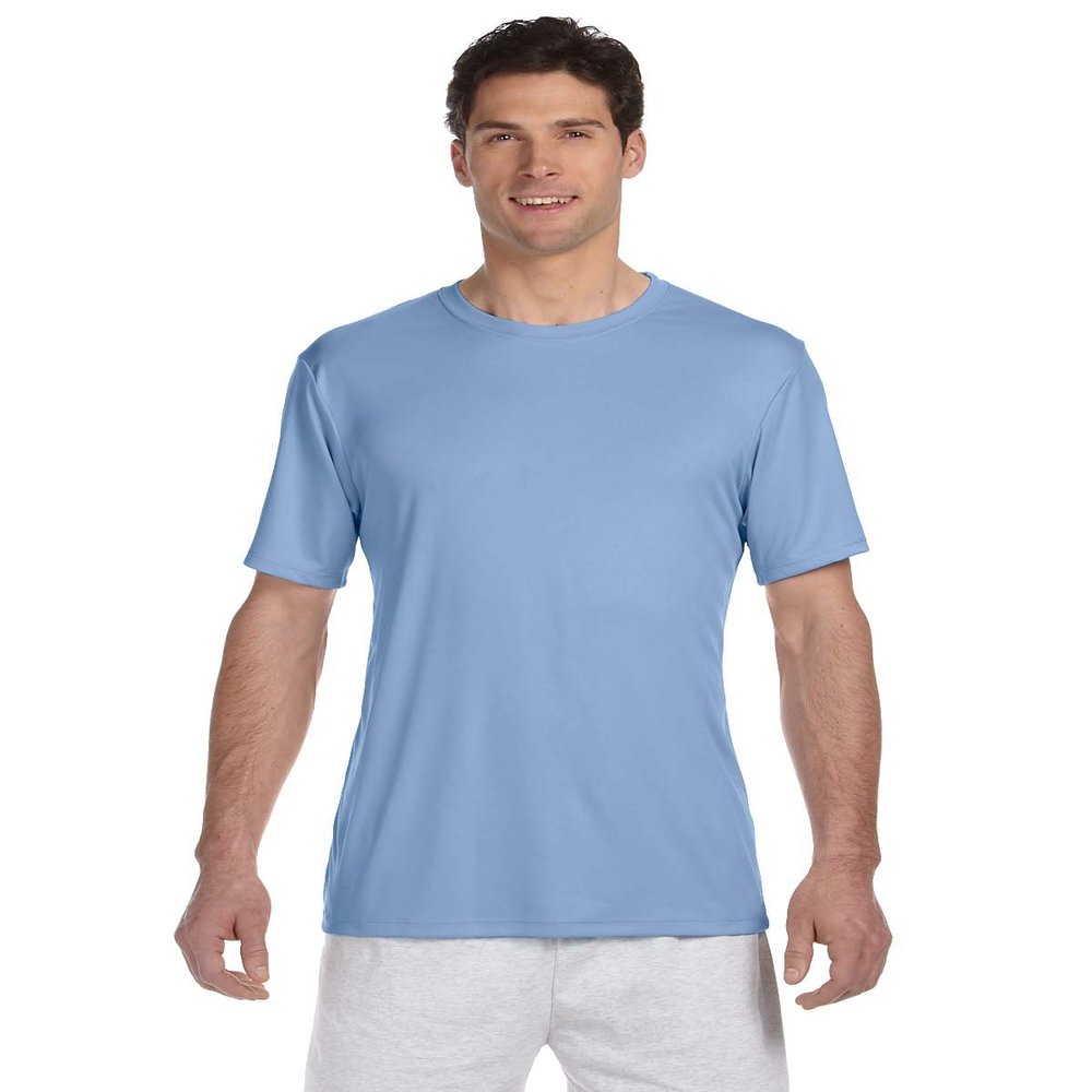 Hanes Adult Cool Dri Performance Tee (Light Blue) (M) - 3 Pack