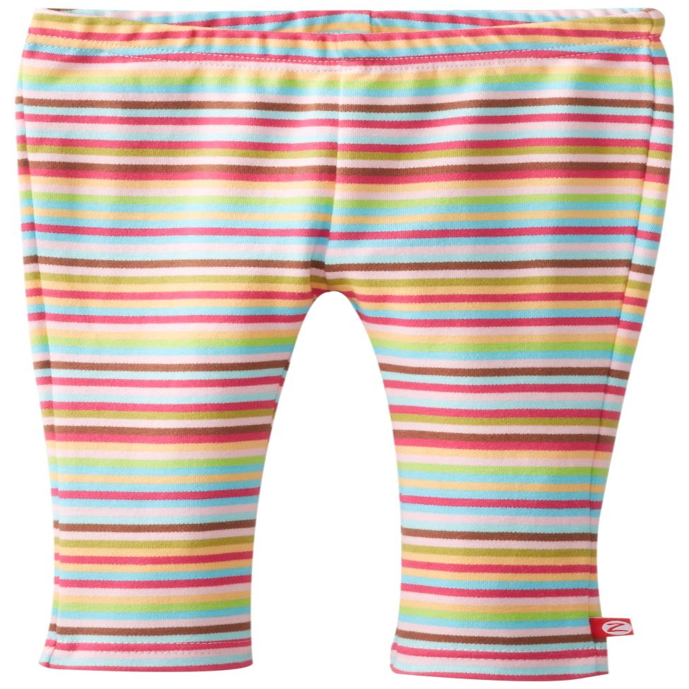 Zutano Baby-Girls Infant Super Stripe Skinny Legging, Multi, 12 Months