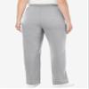 Woman Within Plus Size Tall Better-Fleece Pull-On Drawstring Sweatpants - 3X, Heather Charcoal view 4