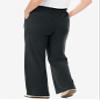 Woman Within Plus Size 7-Day Knit Wide-Leg Pull-On Pants - 5X, Heather Charcoal view 2