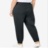 Woman Within Plus Size Better-Fleece Pull-On Jogger Sweatpants - S, Heather Charcoal view 2