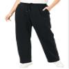 Woman Within Plus Size Better-Fleece Pull-On Drawstring Sweatpants - S, Black view 1